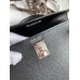 Hermes Hermès Mini Kelly 19cm Imported Epsom Leather Black Silver Hardware Hand-Stitched