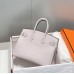 Hermes Hermès Birkin 25 Togo Dreamy Purple Silver Hardware Hand-Stitched