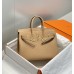 Hermes Hermès Birkin 25 Togo Milk Tea Brown Gold Hardware Hand-Stitched