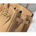 Hermes Hermès Birkin 25 Togo Milk Tea Brown Gold Hardware Hand-Stitched