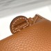 Hermes Hermès Evelyne 18 Togo Brown Silver Hardware Hand-Stitched