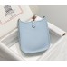 Hermes Hermès Evelyne 18 Togo Light Blue Gold Hardware Hand-Stitched