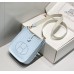 Hermes Hermès Evelyne 18 Togo Light Blue Gold Hardware Hand-Stitched