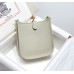 Hermes Hermès Evelyne 18 Togo Light Grey Silver Hardware Hand-Stitched