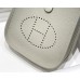 Hermes Hermès Evelyne 18 Togo Light Grey Silver Hardware Hand-Stitched