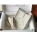 Hermes Hermès Evelyne 18 Togo White Gold Hardware Hand-Stitched