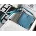 Hermes Hermès Evelyne 18 Togo Blue Gold Hardware Hand-Stitched