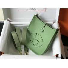 Hermes Hermès Evelyne 18 Togo Green Gold Hardware Hand-Stitched