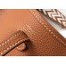 Hermes Hermès Evelyne 18 Togo Brown Gold Hardware Hand-Stitched