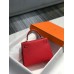 Hermes Hermès Kelly 25 Epsom Red Gold Hardware Hand-Stitched