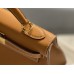 Hermes Hermès Kelly 28 Epsom Brown Gold Hardware Hand-Stitched