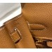 Hermes Hermès Kelly 28 Epsom Brown Gold Hardware Hand-Stitched