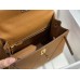 Hermes Hermès Kelly 28 Epsom Brown Gold Hardware Hand-Stitched