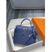 Hermes Hermès Kelly 28 Epsom Blue Gold Hardware Hand-Stitched