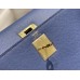 Hermes Hermès Kelly 28 Epsom Blue Gold Hardware Hand-Stitched