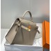 Hermes Hermès Birkin 25 Epsom Asphalt Grey Gold Hardware Hand-Stitched