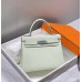 Hermes Hermès Kelly 25 Togo Bubble Green Silver Hardware Hand-Stitched