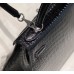 Hermes Hermès Kelly 28 Crocodile Skin Pattern Lambskin Inside Black Silver Hardware Hand-Stitched