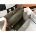 Hermes Hermès Kelly 25 Crocodile Skin Pattern Lambskin Inside Grey Gold Hardware Hand-Stitched