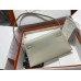 Hermes Hermès Kelly Elan 27 Goat Skin Grey Gold Hardware Hand-Stitched