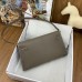 Hermes Hermès Kelly Elan 27 Goat Skin Dark Grey Gold Hardware Hand-Stitched