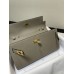Hermes Hermès Kelly WOC 20.5 Grey Epsom Gold Hardware 20.5 x 11 x 2 cm Hand-Stitched