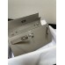 Hermes Hermès Kelly WOC 20.5 Grey Epsom Silver Hardware 20.5 x 11 x 2 cm Hand-Stitched