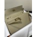 Hermes Hermès Kelly WOC 20.5 Light Grey Epsom Gold Hardware 20.5 x 11 x 2 cm Hand-Stitched