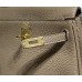 Hermes Hermès Mini Kelly 19 Togo Grey Gold Hardware Hand-Stitched