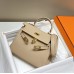 Hermes Hermès Mini Kelly 19 Togo Milk Tea Brown Gold Hardware Hand-Stitched