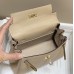 Hermes Hermès Mini Kelly 19 Togo Milk Tea Brown Gold Hardware Hand-Stitched
