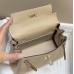 Hermes Hermès Mini Kelly 19 Togo Milk Tea Brown Gold Hardware Hand-Stitched