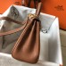 Hermes Hermès Mini Kelly 19 Togo Brown Gold Hardware Hand-Stitched