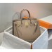 Hermes Hermès Birkin 30 Epsom External Stitching Grey Gold Hardware Hand-Stitched