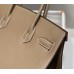 Hermes Hermès Birkin 30 Epsom External Stitching Grey Gold Hardware Hand-Stitched