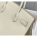 Hermes Hermès Birkin 30 Epsom External Stitching White Gold Hardware Hand-Stitched