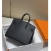 Hermes Hermès Birkin 25 Epsom External Stitching Black Gold Hardware Hand-Stitched