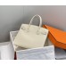 Hermes Hermès Birkin 30 Epsom External Stitching White Gold Hardware Hand-Stitched