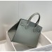 Hermes Hermès Birkin 30 Epsom External Stitching Grey-Blue Gold Hardware Hand-Stitched