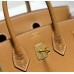 Hermes Hermès Birkin 25 Epsom External Stitching Brown Gold Hardware Hand-Stitched