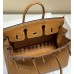 Hermes Hermès Birkin 25 Epsom External Stitching Brown Gold Hardware Hand-Stitched