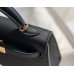 Hermes Hermès Mini Kelly 2 19 Epsom Black Gold Hardware Hand-Stitched