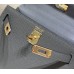 Hermes Hermès Mini Kelly 2 19 Epsom Dark Grey Gold Hardware Hand-Stitched