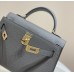 Hermes Hermès Mini Kelly 2 19 Epsom Dark Grey Gold Hardware Hand-Stitched