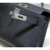 Hermes Hermès Mini Kelly 2 19 Epsom Black Silver Hardware Hand-Stitched