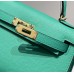 Hermes Hermès Mini Kelly 2 19 Epsom Bright Green Silver Hardware Hand-Stitched