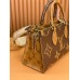 Louis Vuitton ONTHEGO EAST WEST Tote Bag (M46653): Giant Monogram and Monogram Reverse Canvas, Toron Handles, Size - 25x13x10cm