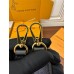 Louis Vuitton OXFORD Handbag (M22735) - Black: Soft Grained Leather, Size - 22x16x9.5cm