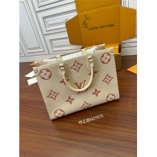 Louis Vuitton ONTHEGO Medium Handbag (M21575): Monogram Empreinte Embossed Leather, Size - 35x27x14cm