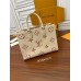 Louis Vuitton ONTHEGO Medium Handbag (M21575): Monogram Empreinte Embossed Leather, Size - 35x27x14cm